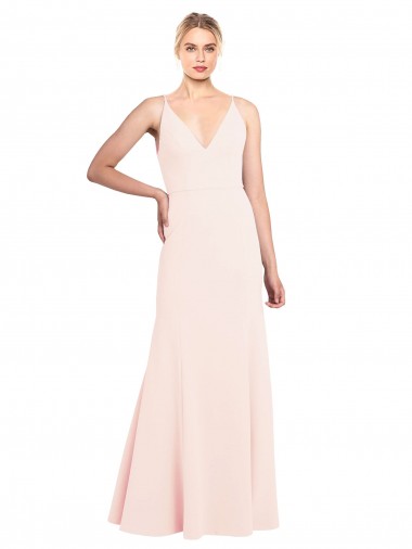 Cheapest Pink High Neck Sleeveless V-Back A-Line Formal Evening Dress