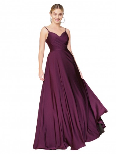 Cheapest Wild Berry High Neck Sleeveless V-Back A-Line Formal Evening Dress
