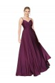 Wild Berry High Neck Sleeveless V-Back A-Line Formal Evening Dress