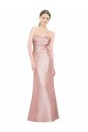 Strapless Sleeveless Low Back A-Line Formal Evening Dress