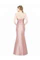 Strapless Sleeveless Low Back A-Line Formal Evening Dress
