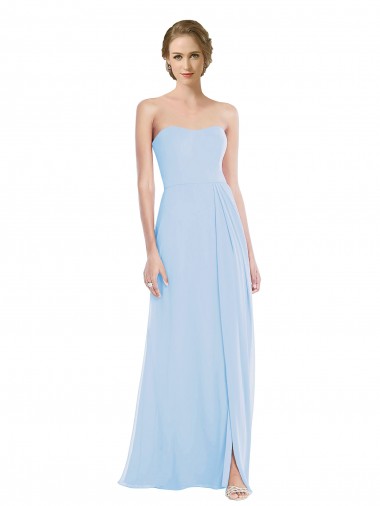 Cheapest Light Sky Blue Sweetheart Sleeveless A-Line Formal Dress