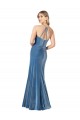 Black Jewel Neck Sleeveless Open Back Sheath Formal Evening Dress