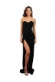 Black High Neck Sleeveless Low Back Column Formal Evening Dress
