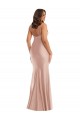 Dusty Pink V-Neck Sleeveless Mermaid Plus Size Formal Evening Dress