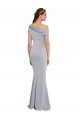 Grey One Shoulder Sleeveless Mermaid Formal Dress