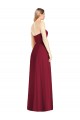 Hot Pink Strapless Sleeveless Trumpet Semi Formal Evening Dress