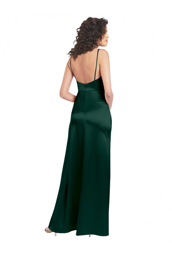 Hunter Scoop Neck Sleeveless Open Back A-Line Formal Evening Dress