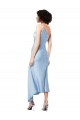 Light Sky Blue One Shoulder Sleeveless A-Line Formal Evening Dress