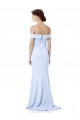 Light Sky Blue High Neck Sleeveless Mermaid Formal Dress