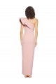 Mauve One Shoulder Sleeveless Sheath Formal Evening Dress