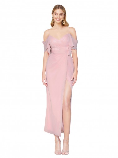 Cheapest Primrose High Neck Cold Shoulder Mermaid Formal Evening Dress