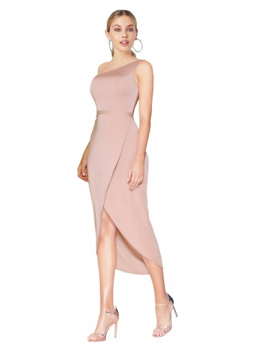 Cheapest Mauve High Neck Sleeveless Mermaid Formal Dress