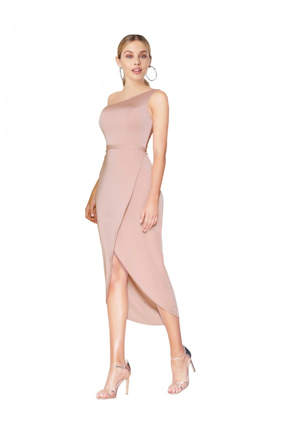 Mauve High Neck Sleeveless Mermaid Formal Dress