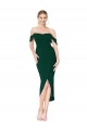 Midnight Green High Neck Sleeveless Mermaid High Low Evening Dress