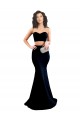 Black High Neck Sleeveless Low Back Mermaid Formal Evening Dress