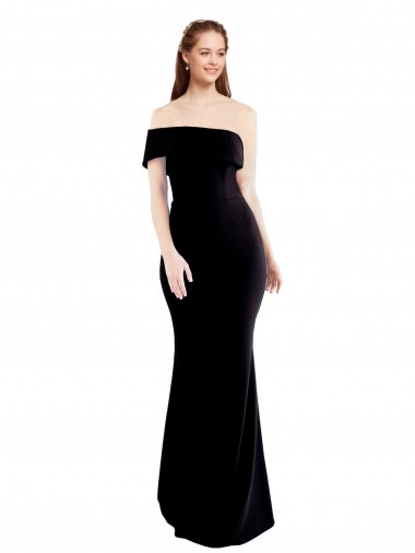 Cheapest Black One Shoulder Sleeveless Keyhole Back Mermaid Formal Evening Dress