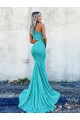 One Shoulder Sleeveless Mermaid Evening Dresses
