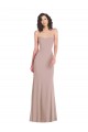 Dusty Pink Strapless Sleeveless Mermaid Formal Dress