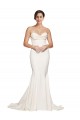 Ivory Strapless Sleeveless Low Back Mermaid Formal Evening Dress