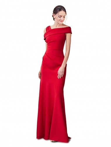 Cheapest Red Sleeveless Mermaid Formal Evening Dress