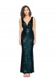 Dark Green V-Neck Sleeveless Mermaid Evening Dress