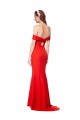 Red High Neck Sleeveless Mermaid Evening Dress