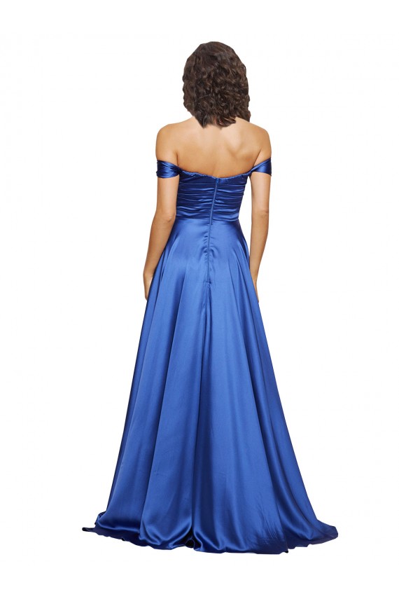 Royal Blue Sweetheart Sleeveless A-Line Formal Evening Dress