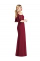 Sage Halter Neck Cold Shoulder Mermaid Semi Formal Evening Dress
