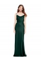 Hunter Cowl Neck Sleeveless V-Back Sheath Black Tie Evening Dress