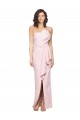 Pink Strapless Sleeveless Low Back Sheath Formal Dress