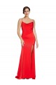 Red Strapless Sleeveless Low Back Sheath Formal Evening Dress