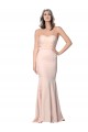 Nude Sweetheart Sleeveless Low Back Sheath Formal Evening Dress